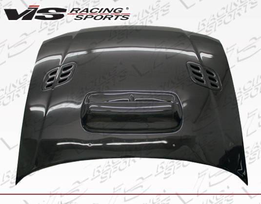 Subaru Impreza VIS Racing STI Carbon Fiber Hood with Scoop - 93SBIMP4DSTI-010C