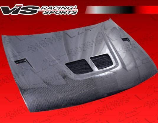 Nissan 200SX VIS Racing EVO Black Carbon Fiber Hood - 95NS2002DEV-010C