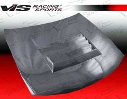 Nissan 240SX VIS Racing Drift Black Carbon Fiber Hood - 95NS2402DDFT-010C