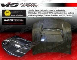 Nissan 240SX VIS Racing DV-2 Carbon Fiber Hood - 95NS2402DDV2-010C