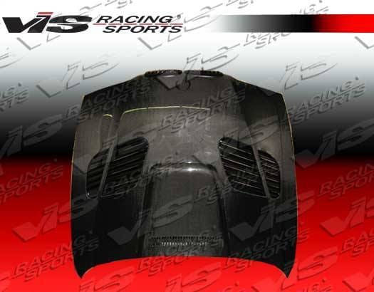BMW 5 Series VIS Racing GTR Black Carbon Fiber Hood - 97BME394DGTR-010C