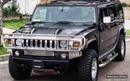 Hummer H2 Black Horse Push Bar Guard
