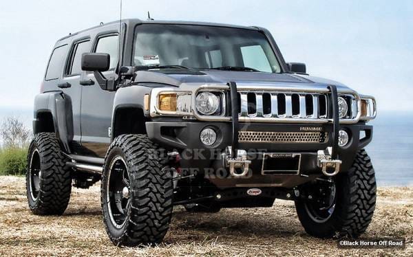 Hummer H3 Black Horse Push Bar Guard