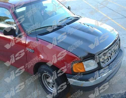 Ford F150 VIS Racing Cobra R-2000 Black Carbon Fiber Hood - 97FDF152DCR-010C
