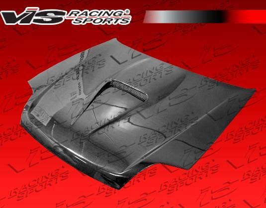 Honda Prelude VIS Racing G Force Black Carbon Fiber Hood - 97HDPRE2DGF-010C