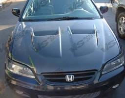 Honda Accord 2DR VIS Racing Xtreme GT Black Carbon Fiber Hood - 98HDACC2DGT-010C