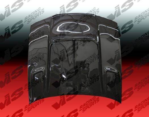 Nissan 240SX VIS Racing Drift-2 Black Carbon Fiber Hood - 97NS2402DDFT2-010C