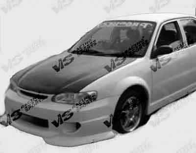 Toyota Corolla VIS Racing OEM Black Carbon Fiber Hood - 98TYCOR4DOE-010C
