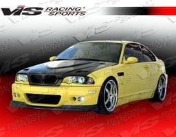 BMW 3 Series 2DR VIS Racing Euro R Black Carbon Fiber Hood - 99BME462DEUR-010C