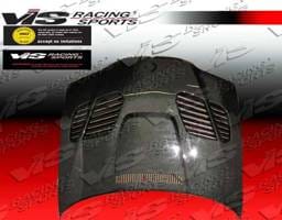 BMW 3 Series 2DR VIS Racing GTR Black Carbon Fiber Hood - 99BME462DGTR-010C