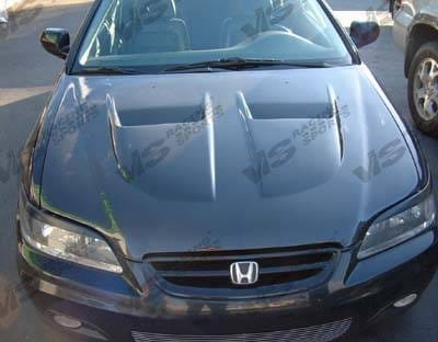 Honda Accord 4DR VIS Racing Xtreme GT Black Carbon Fiber Hood - 98HDACC4DGT-010C
