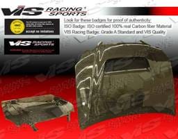 Lexus GS VIS Racing V Line Black Carbon Fiber Hood - 98LXGS34DVL-010C