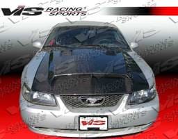 Ford Mustang VIS Racing GT-500 Black Carbon Fiber Hood - 99FDMUS2DGT5-010C