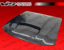 Ford Mustang VIS Racing Stalker X Black Carbon Fiber Hood - 99FDMUS2DSTKX-010C