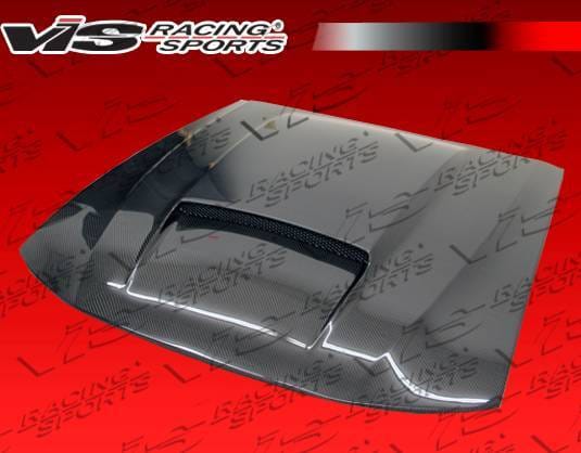 Ford Mustang VIS Racing Stalker X Black Carbon Fiber Hood - 99FDMUS2DSTKX-010C