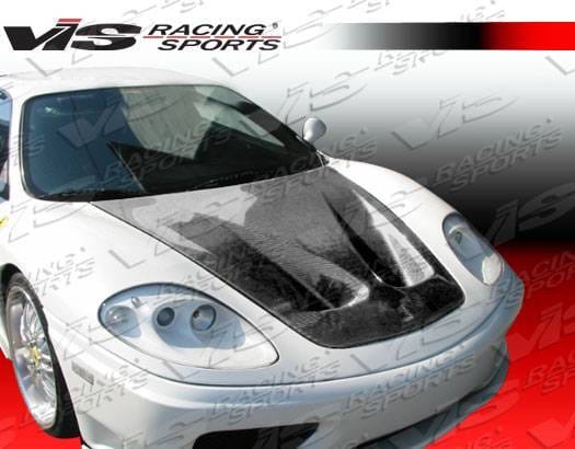 Ferrari 360 VIS Racing GT Black Carbon Fiber Hood - 99FR3602DGT-010C thumbnail 2