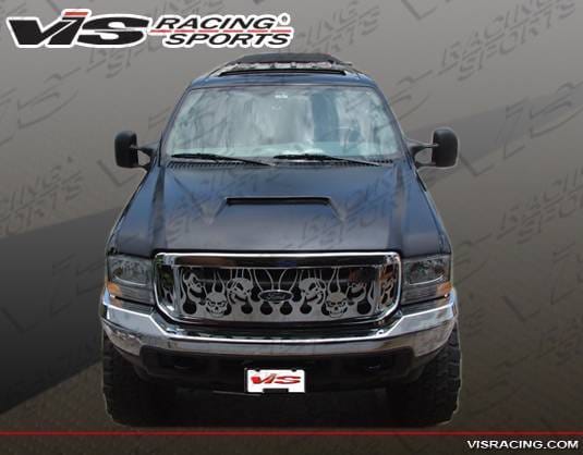 Ford F250 VIS Racing Fiberglass Outlaw Type 1 Hood - 99FDF252DOL1-010