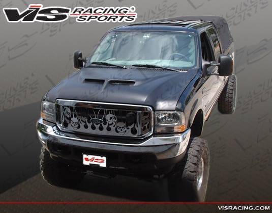 Ford F250 VIS Racing Fiberglass Outlaw Type 2 Hood - 99FDF252DOL2-010