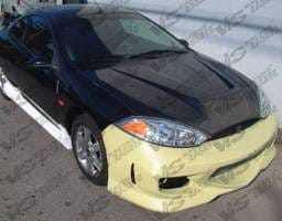 Mercury Cougar VIS Racing Invader Black Carbon Fiber Hood - 99MYCOU2DVS-010C