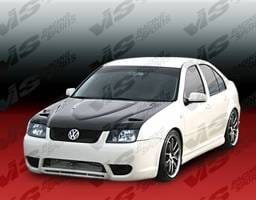 Volkswagen Jetta VIS Racing Euro R Black Carbon Fiber Hood - 99VWJET4DEUR-010C