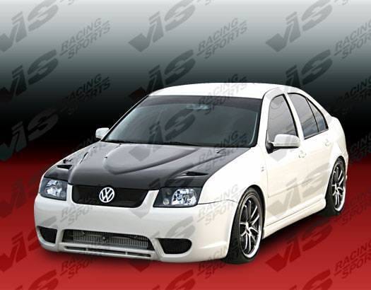 Volkswagen Jetta VIS Racing Euro R Black Carbon Fiber Hood - 99VWJET4DEUR-010C