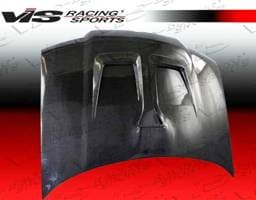 Volkswagen Jetta VIS Racing Monster Black Carbon Fiber Hood - 99VWJET4DMON-010C