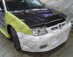 Volkswagen Jetta VIS Racing Invader Black Carbon Fiber Hood - 99VWJET4DVS-010C