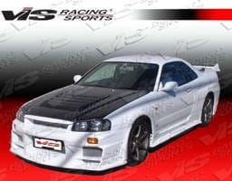 Nissan Skyline VIS Racing Techno-R Carbon Fiber Hood - 99NSR342DGRTNR-010C