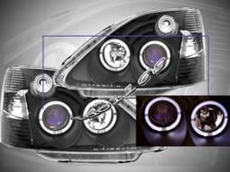 Black Housing Twin Halo Pro Headlights