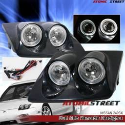 Black Dual Halo Headlights