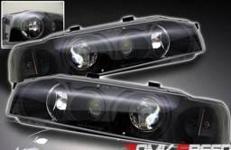 Black One Piece Headlights