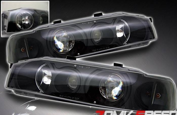 Black One Piece Headlights
