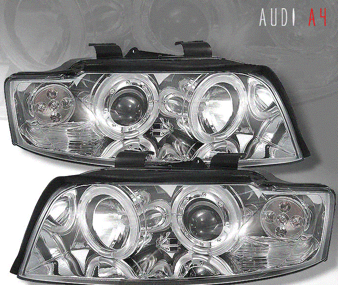 Chrome LED Halo Headlights