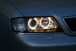 A6 Black Halo Pro Headlights