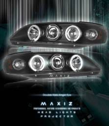 Angel Eyes  Black Dual Halo Pro Headlights