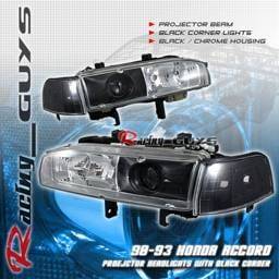 Black/Chrome Housing   Headlights