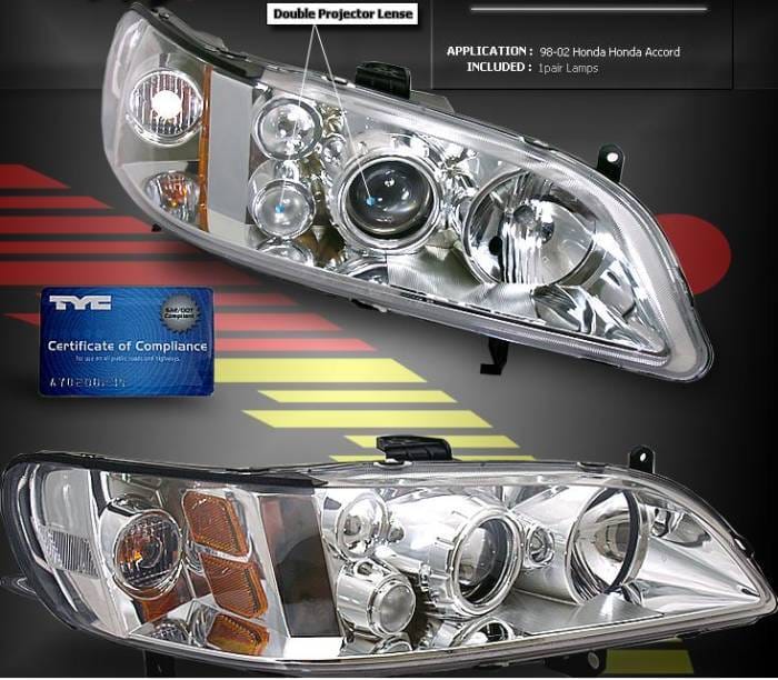 Clear Housing Dual Halo Pro Headlights