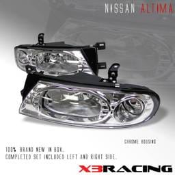 JDM Chrome Crystal Headlights
