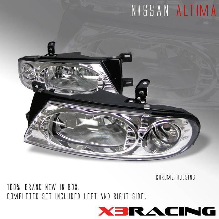 JDM Chrome Crystal Headlights