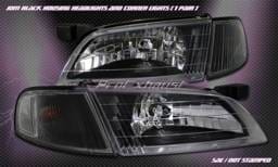 Euro Black Clear Headlights
