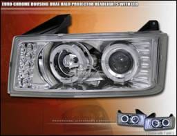 Chrome Dual Halo Pro Headlights