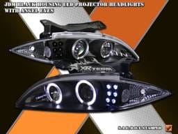 Black Angel Eyes LED Pro Headlights