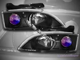 Black Blue Pro Headlights