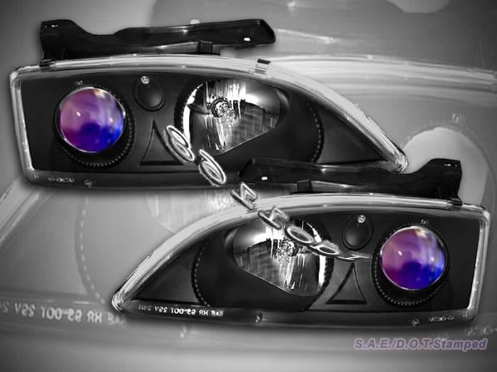 Black Blue Pro Headlights
