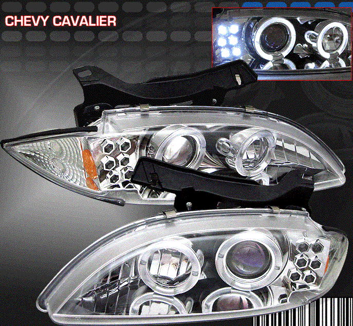 Chrome LED Halo Pro Headlights