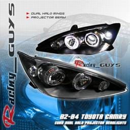 Euro Black Dual Halo Pro Headlights