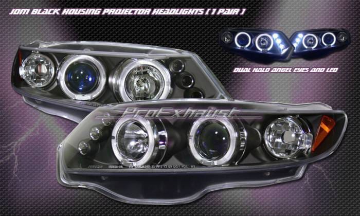 Black Housing LED Halo Pro Headlights