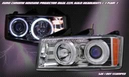 Euro Chrome Dual Halo Headlights