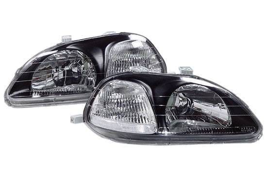 Black Housing Euro Clear Headlights