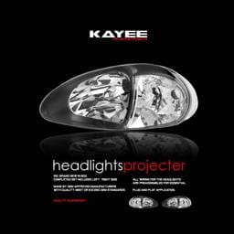 JDM Black 1pc Headlights